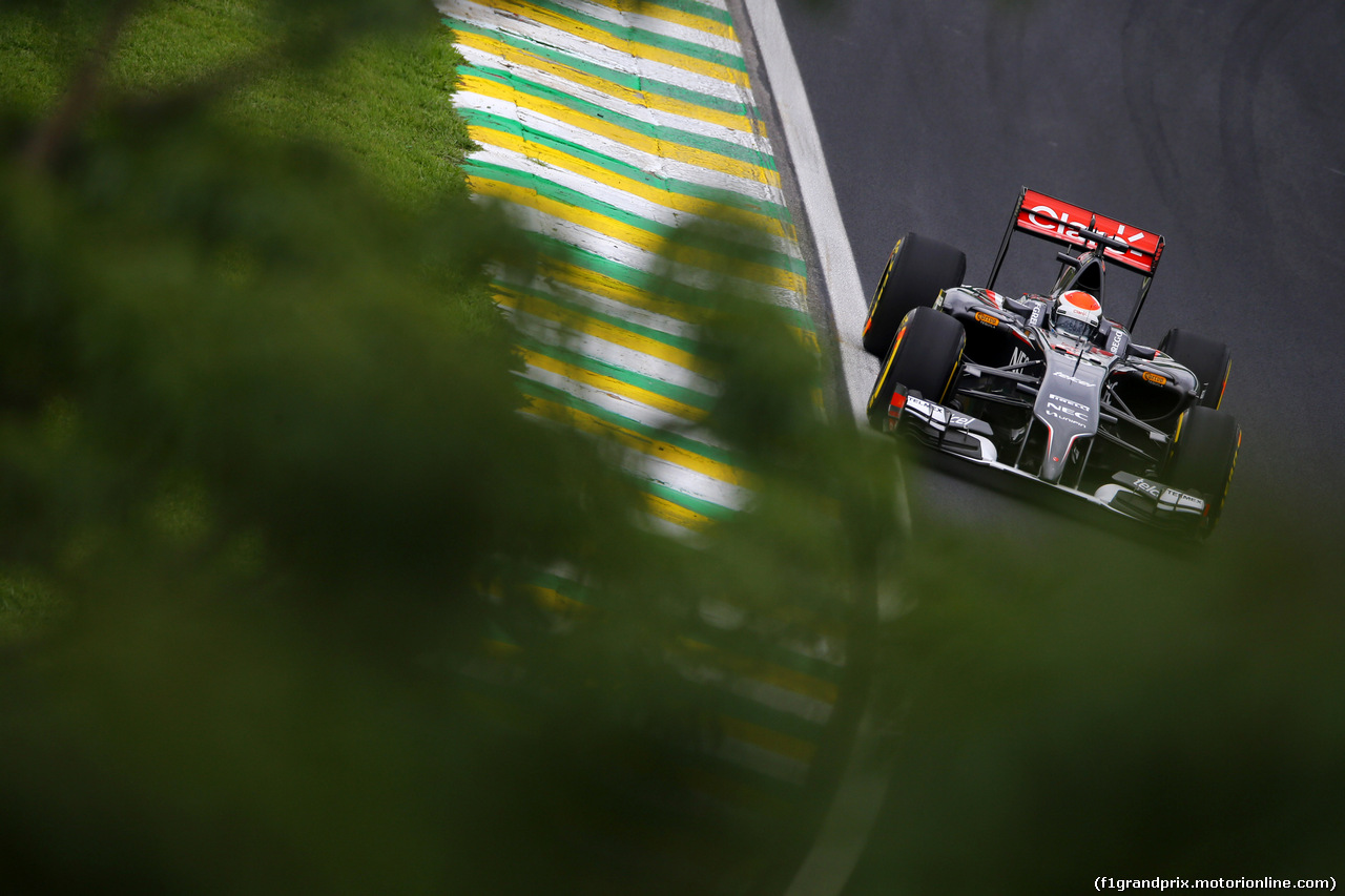 GP BRASILE, 08.11.2014 - Qualifiche, Adrian Sutil (GER) Sauber F1 Team C33