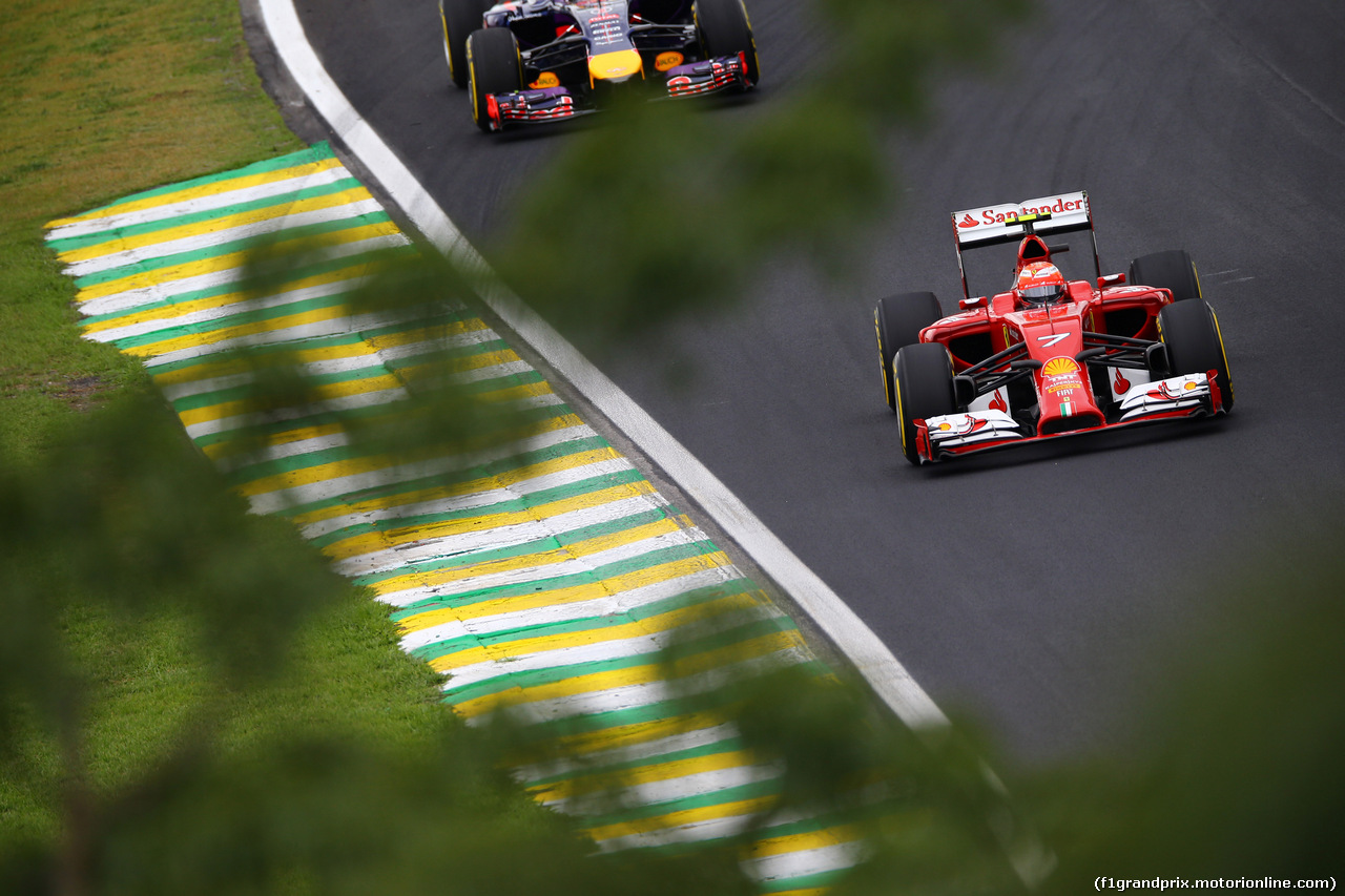 GP BRASILE, 08.11.2014 - Qualifiche, Kimi Raikkonen (FIN) Ferrari F14-T