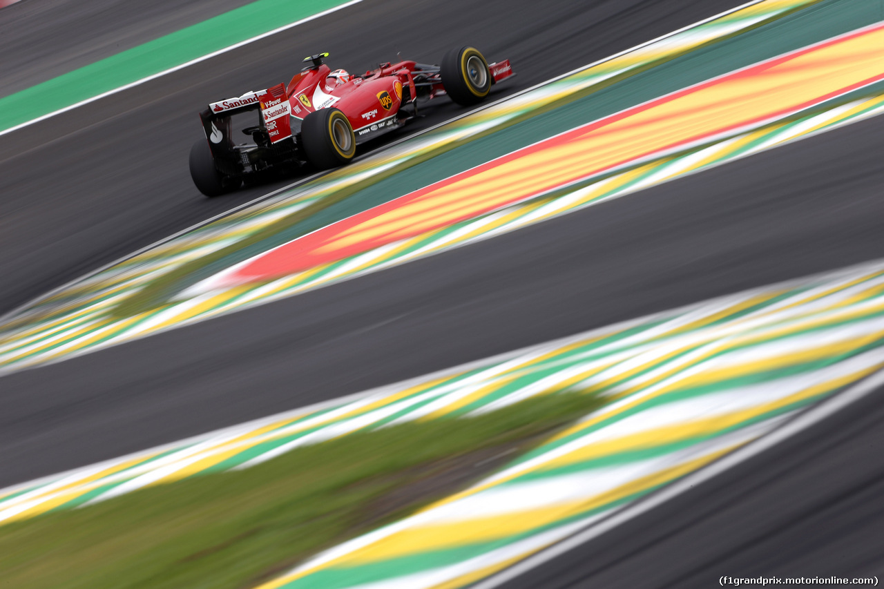 GP BRASILE, 08.11.2014 - Qualifiche, Kimi Raikkonen (FIN) Ferrari F14-T