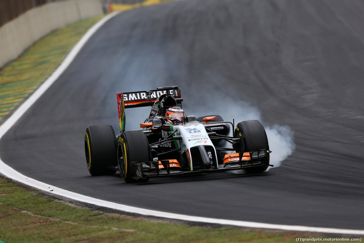 GP BRASILE, 08.11.2014 - Qualifiche, Nico Hulkenberg (GER) Sahara Force India F1 VJM07