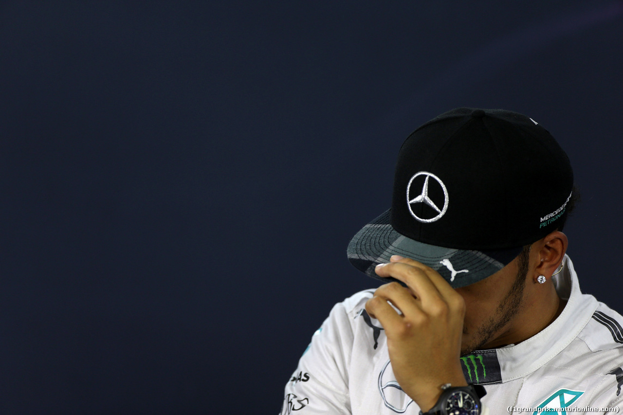 GP BRASILE, 08.11.2014 - Qualifiche, Conferenza Stampa, Lewis Hamilton (GBR) Mercedes AMG F1 W05