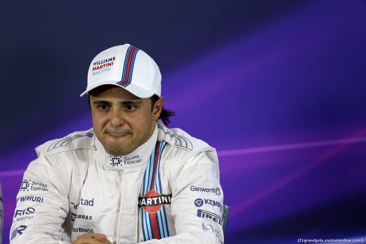 GP BRASILE, 08.11.2014 - Qualifiche, Conferenza Stampa, Felipe Massa (BRA) Williams F1 Team FW36