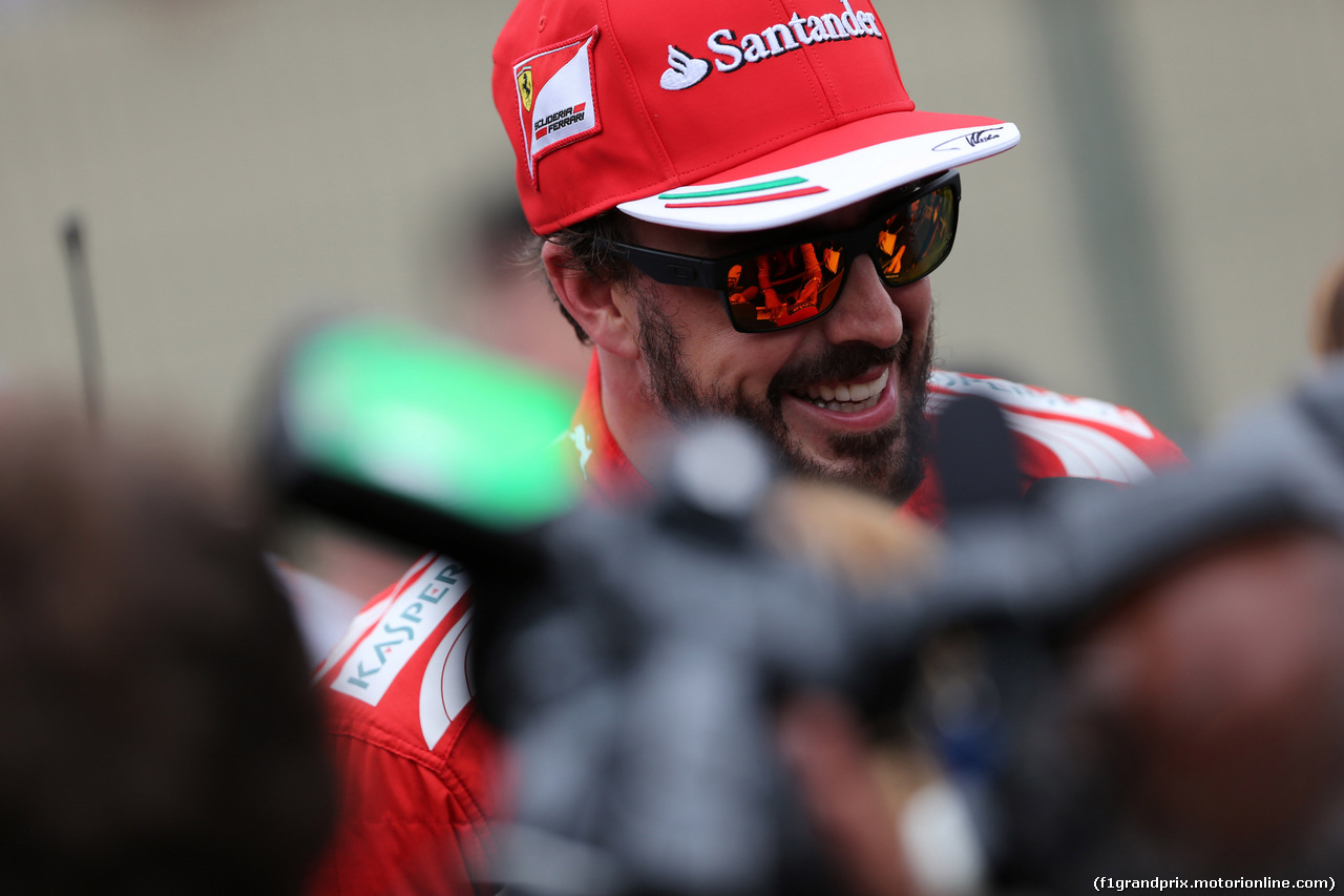 GP BRASILE, 08.11.2014 - Qualifiche, Fernando Alonso (ESP) Ferrari F14-T