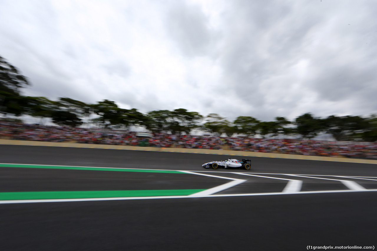 GP BRASILE, 08.11.2014 - Qualifiche, Felipe Massa (BRA) Williams F1 Team FW36