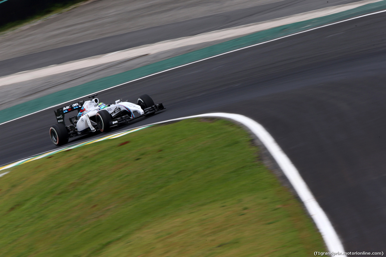 GP BRASILE, 08.11.2014 - Qualifiche, Felipe Massa (BRA) Williams F1 Team FW36