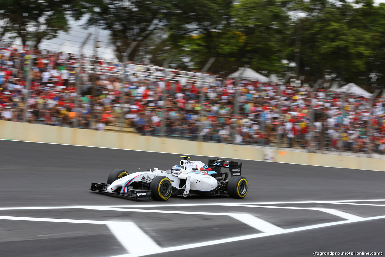 GP BRASILE, 08.11.2014 - Qualifiche, Valtteri Bottas (FIN) Williams F1 Team FW36