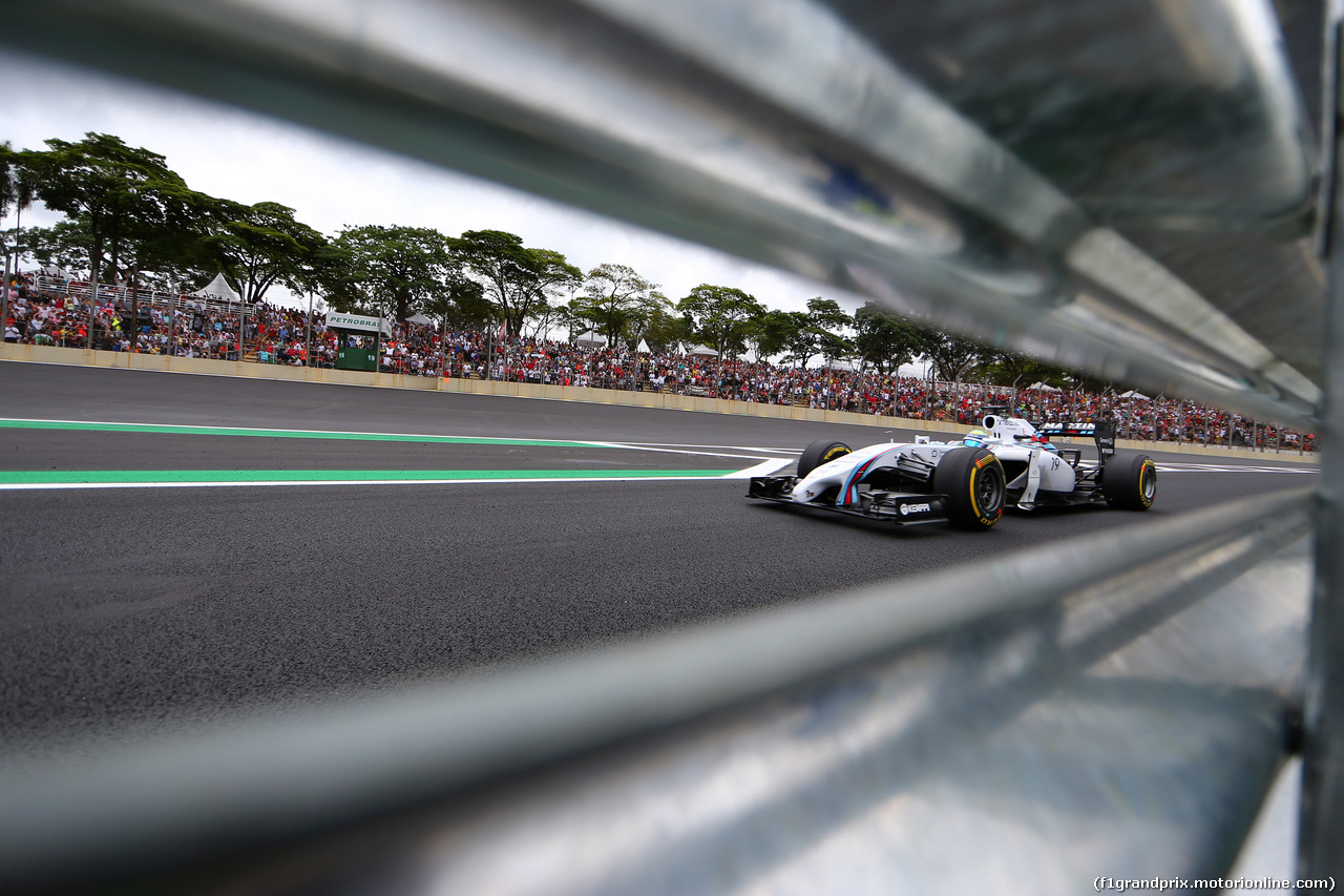 GP BRASILE, 08.11.2014 - Qualifiche, Felipe Massa (BRA) Williams F1 Team FW36