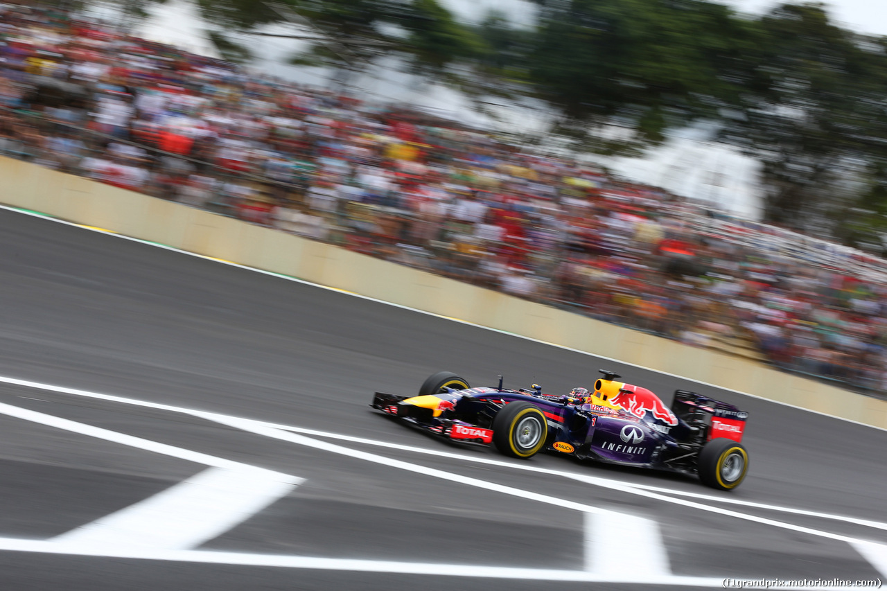 GP BRASILE, 08.11.2014 - Qualifiche, Sebastian Vettel (GER) Red Bull Racing RB10