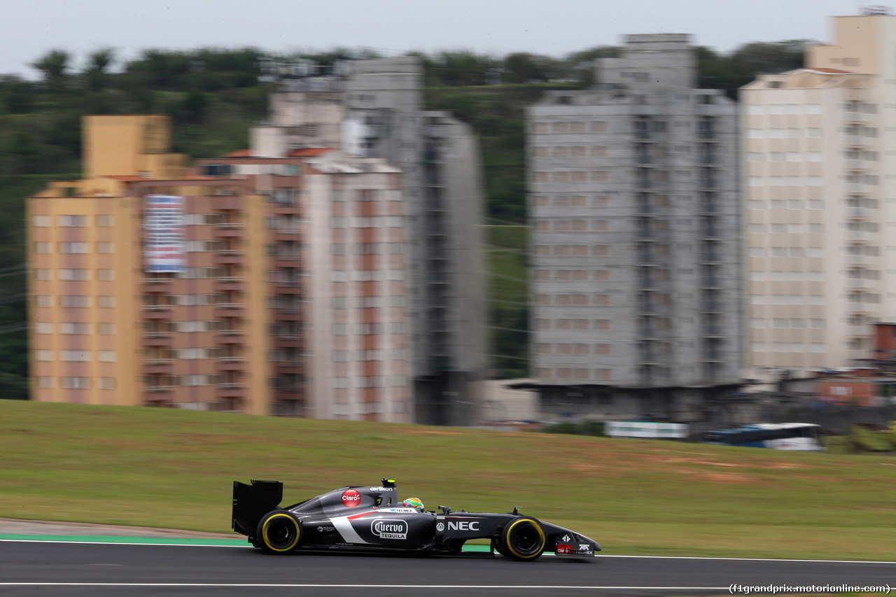 GP BRASILE, 08.11.2014 - Qualifiche, Esteban Gutierrez (MEX), Sauber F1 Team C33