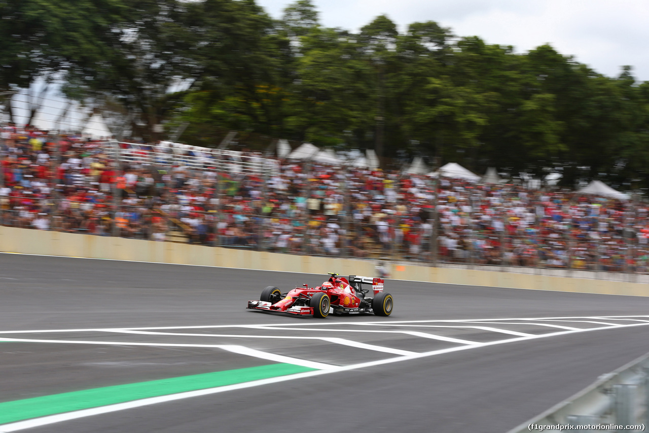 GP BRASILE, 08.11.2014 - Qualifiche, Kimi Raikkonen (FIN) Ferrari F14-T