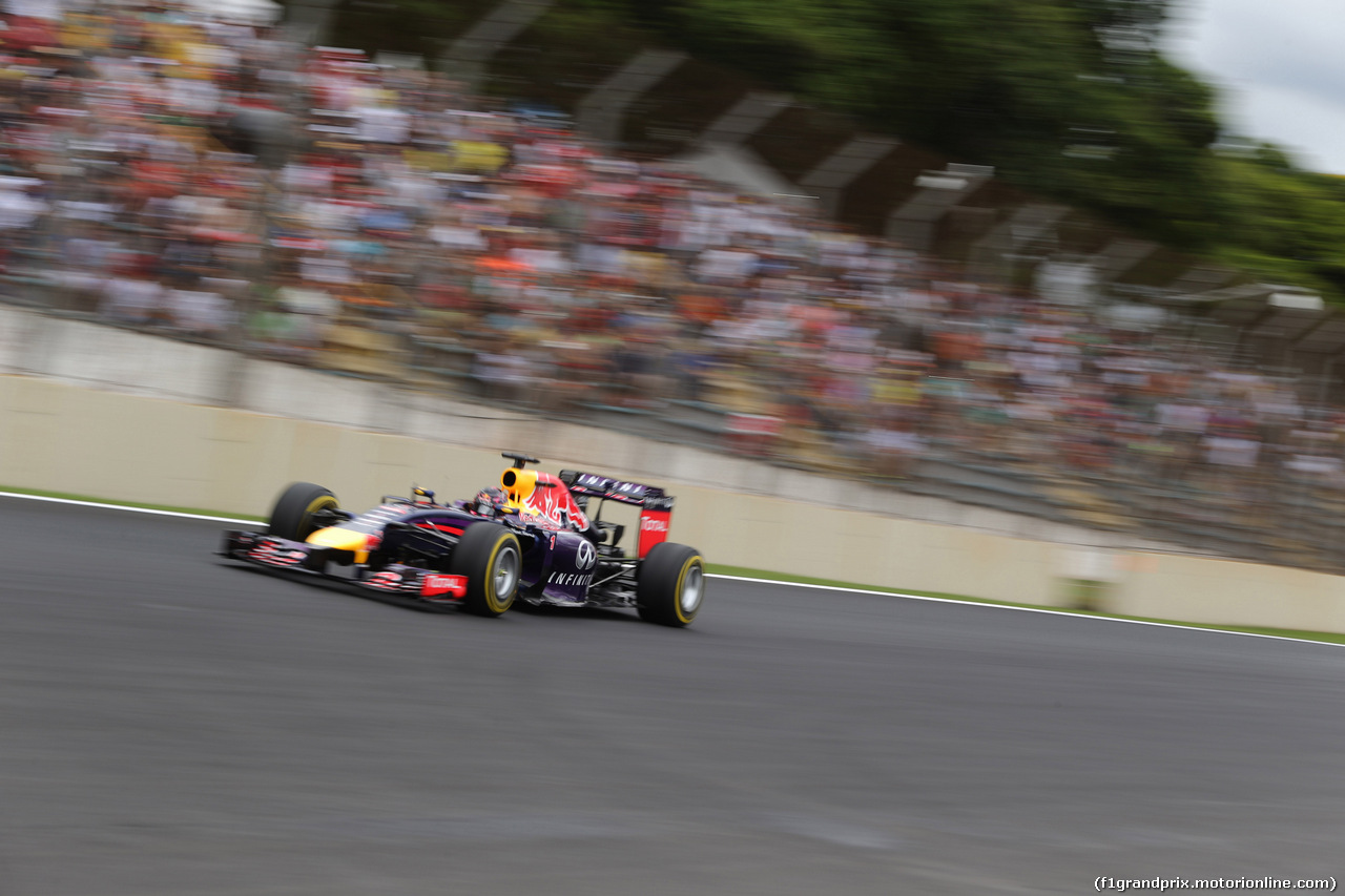 GP BRASILE, 08.11.2014 - Qualifiche, Sebastian Vettel (GER) Red Bull Racing RB10