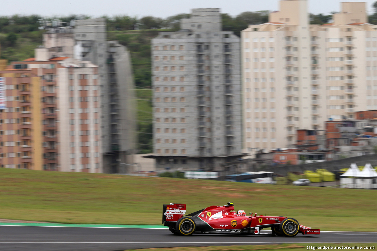 GP BRASILE, 08.11.2014 - Qualifiche, Kimi Raikkonen (FIN) Ferrari F14-T
