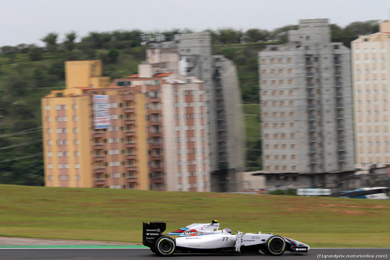 GP BRASILE, 08.11.2014 - Qualifiche, Valtteri Bottas (FIN) Williams F1 Team FW36