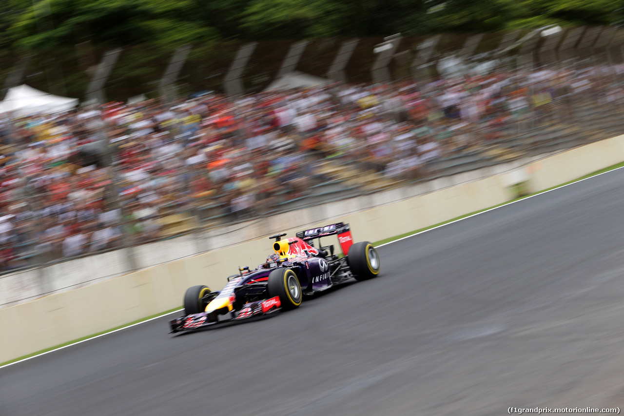 GP BRASILE, 08.11.2014 - Qualifiche, Sebastian Vettel (GER) Red Bull Racing RB10