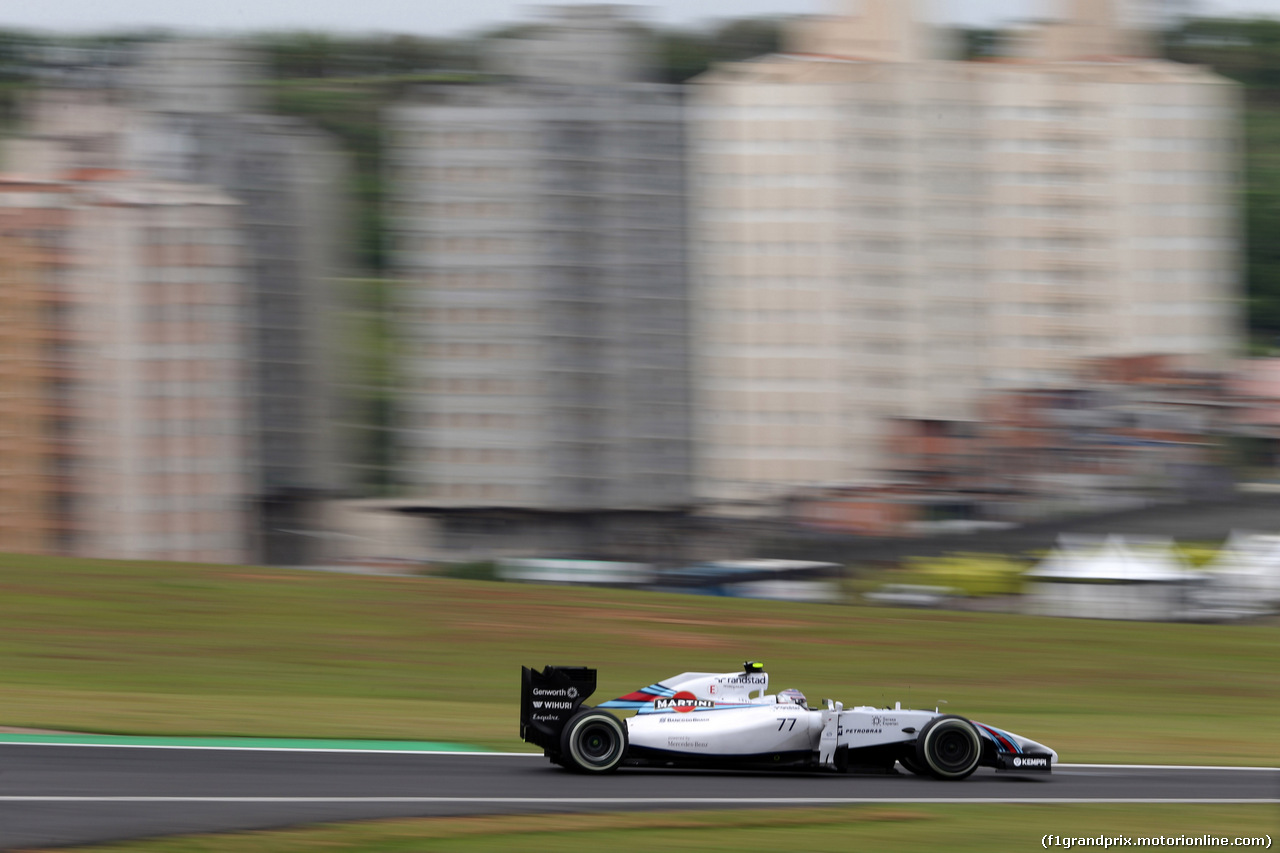 GP BRASILE, 08.11.2014 - Qualifiche, Valtteri Bottas (FIN) Williams F1 Team FW36