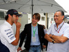 GP BRASILE, 07.11.2014 - (L-R) Felipe Nasr (BRA) Williams Test e Reserve Driver, Augusto Farfus (BRA) e Galvao Bueno, TV Globo