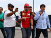 GP BRASILE, 08.11.2014 - Fernando Alonso (ESP) Ferrari F14-T e Luis Garcia Abad (ESP), manager of Fernando Alonso (ESP)