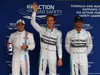 GP BRASILE, 08.11.2014 - Qualifiche, terzo Felipe Massa (BRA) Williams F1 Team FW36, Nico Rosberg (GER) Mercedes AMG F1 W05 pole position e secondo Lewis Hamilton (GBR) Mercedes AMG F1 W05