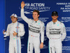 GP BRASILE, 08.11.2014 - Qualifiche, terzo Felipe Massa (BRA) Williams F1 Team FW36, Nico Rosberg (GER) Mercedes AMG F1 W05 pole position e secondo Lewis Hamilton (GBR) Mercedes AMG F1 W05