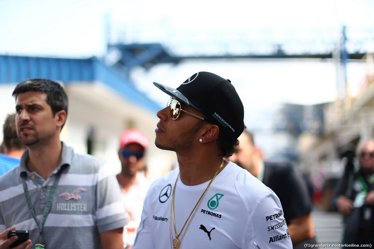 GP BRASILE, 06.11.2014 - Lewis Hamilton (GBR) Mercedes AMG F1 W05