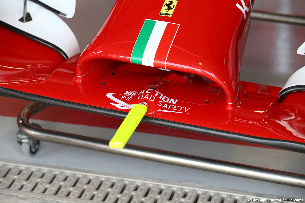 GP BRASILE, 07.11.2014 - Prove Libere 1, Ferrari F14-T, detail