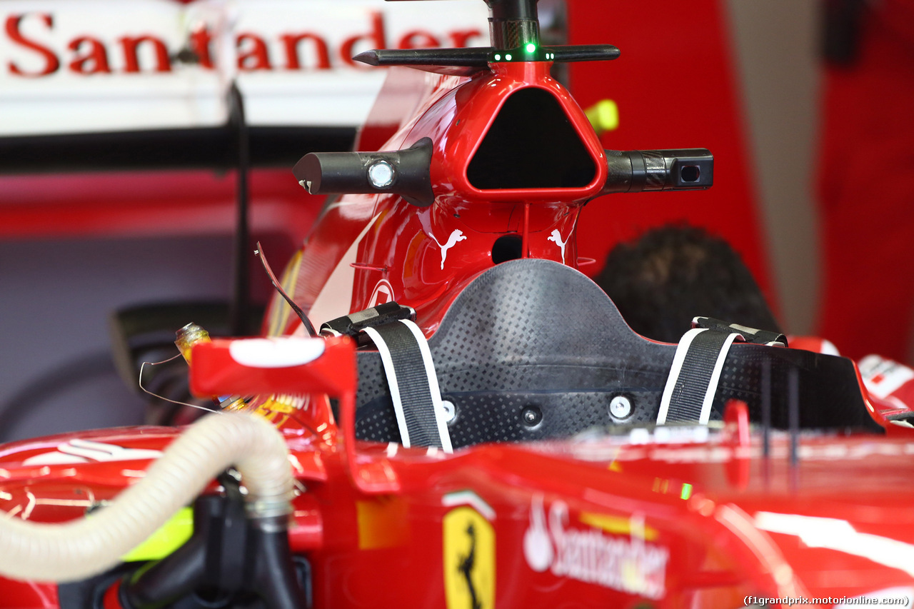 GP BRASILE, 07.11.2014 - Prove Libere 1, Ferrari F14-T, detail