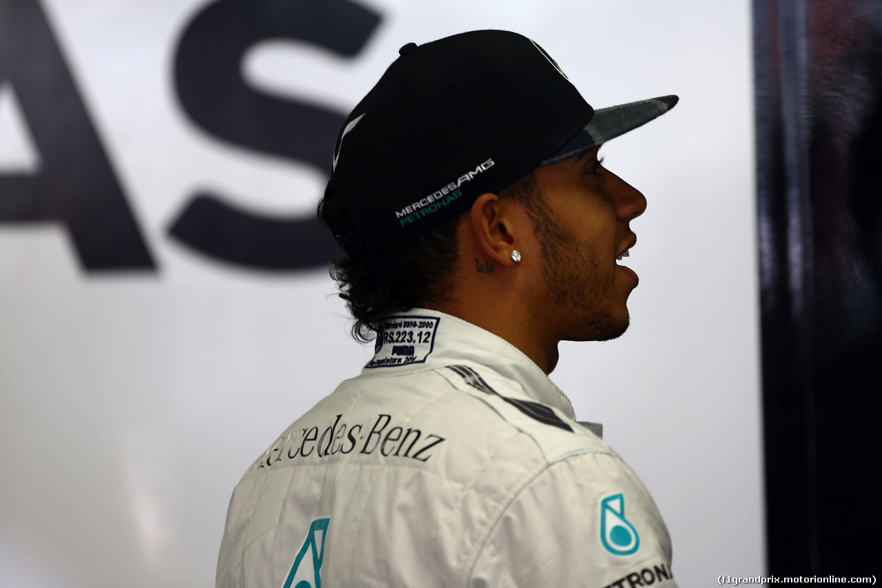 GP BRASILE, 07.11.2014 - Prove Libere 1, Lewis Hamilton (GBR) Mercedes AMG F1 W05