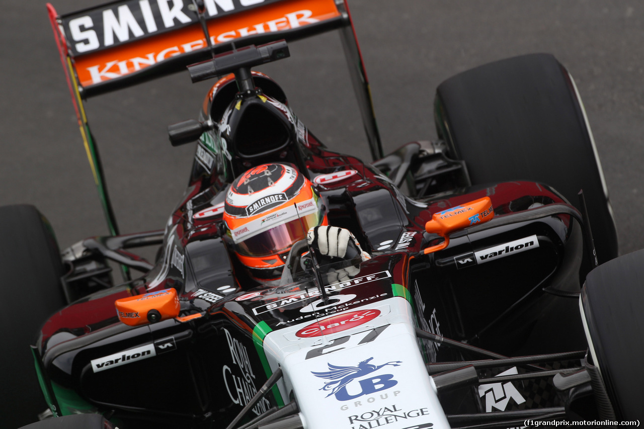 GP BRASILE, 07.11.2014 - Prove Libere 1, Nico Hulkenberg (GER) Sahara Force India F1 VJM07
