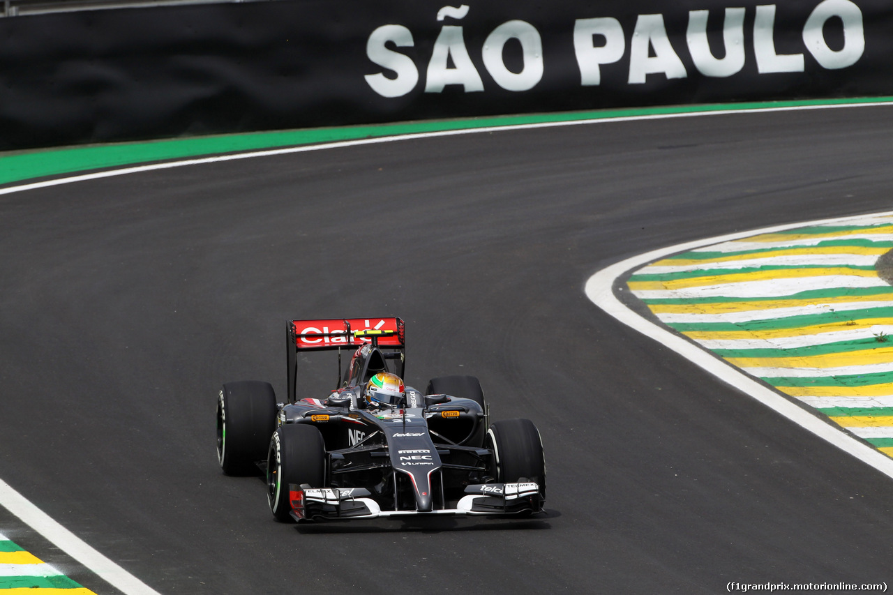 GP BRASILE, 07.11.2014 - Prove Libere 1, Esteban Gutierrez (MEX), Sauber F1 Team C33