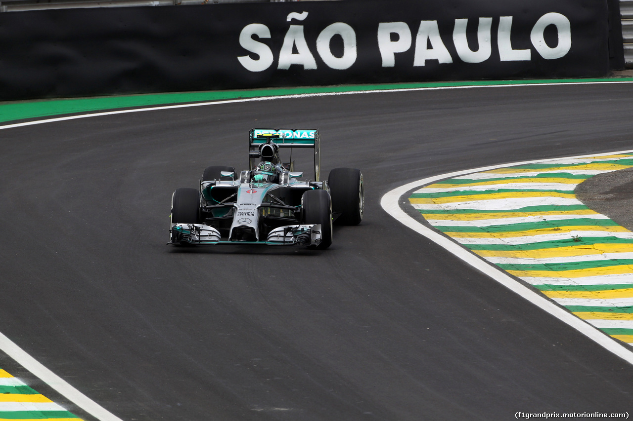 GP BRASILE, 07.11.2014 - Prove Libere 1, Nico Rosberg (GER) Mercedes AMG F1 W05