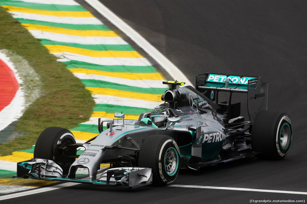 GP BRASILE, 07.11.2014 - Prove Libere 1, Nico Rosberg (GER) Mercedes AMG F1 W05