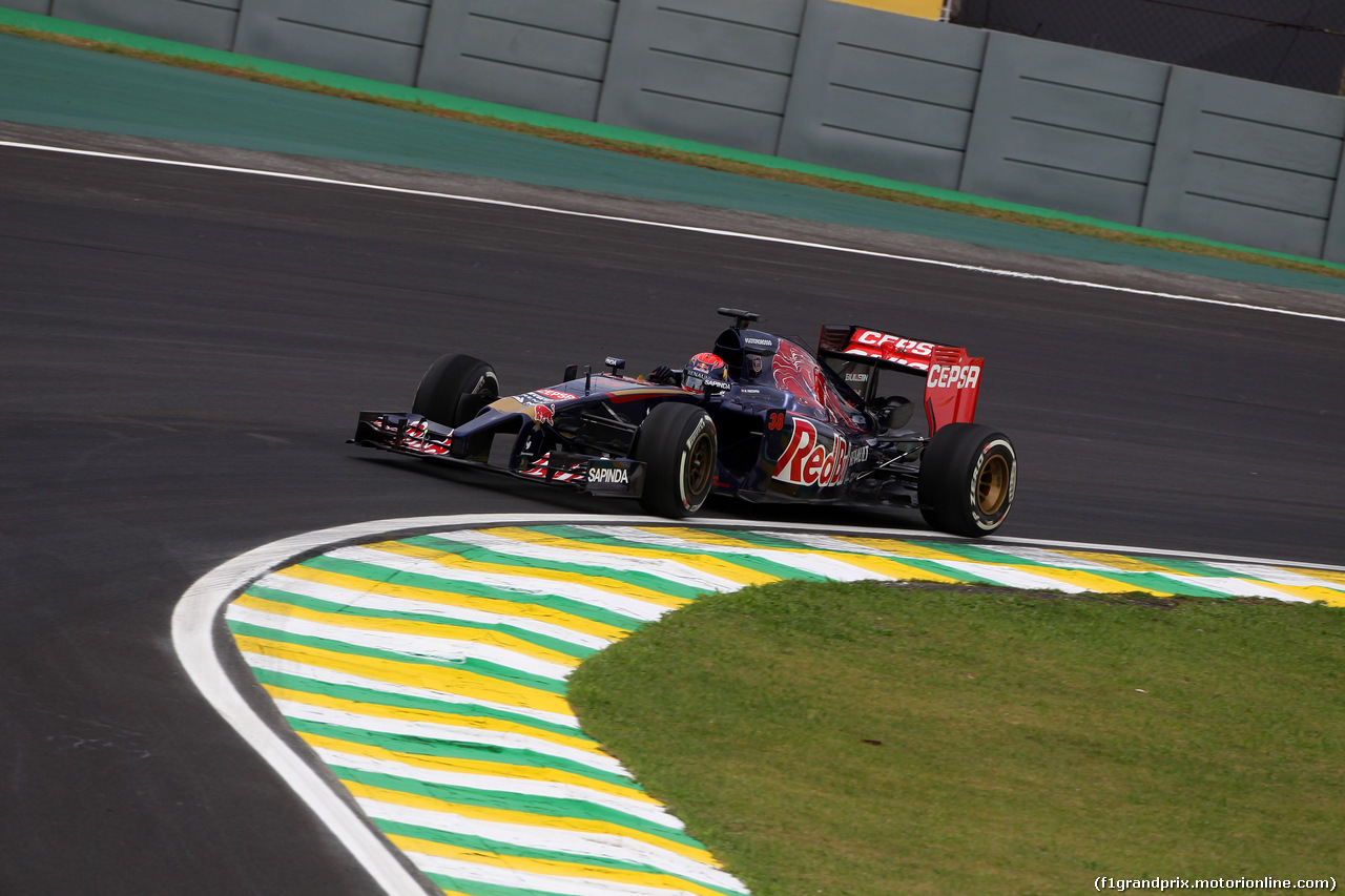 GP BRASILE, 07.11.2014 - Prove Libere 1, Max Verstappen (NED) Scuderia Toro Rosso STR9