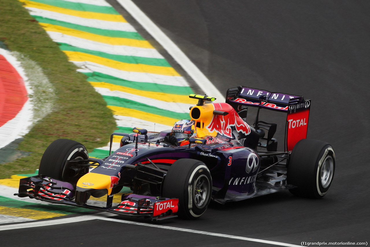 GP BRASILE, 07.11.2014 - Prove Libere 1, Daniel Ricciardo (AUS) Red Bull Racing RB10
