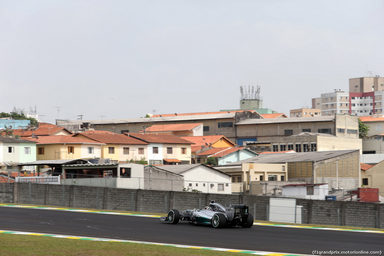 GP BRASILE, 07.11.2014 - Prove Libere 1, Lewis Hamilton (GBR) Mercedes AMG F1 W05