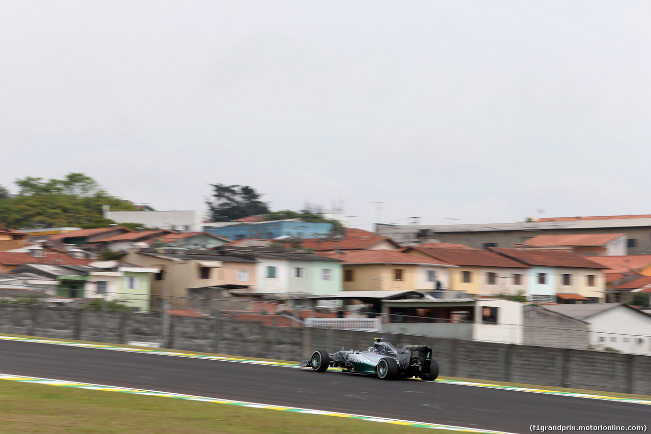 GP BRASILE, 07.11.2014 - Prove Libere 1, Nico Rosberg (GER) Mercedes AMG F1 W05