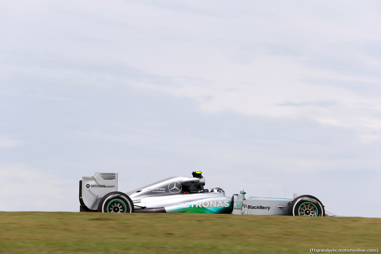 GP BRASILE, 07.11.2014 - Prove Libere 1, Nico Rosberg (GER) Mercedes AMG F1 W05