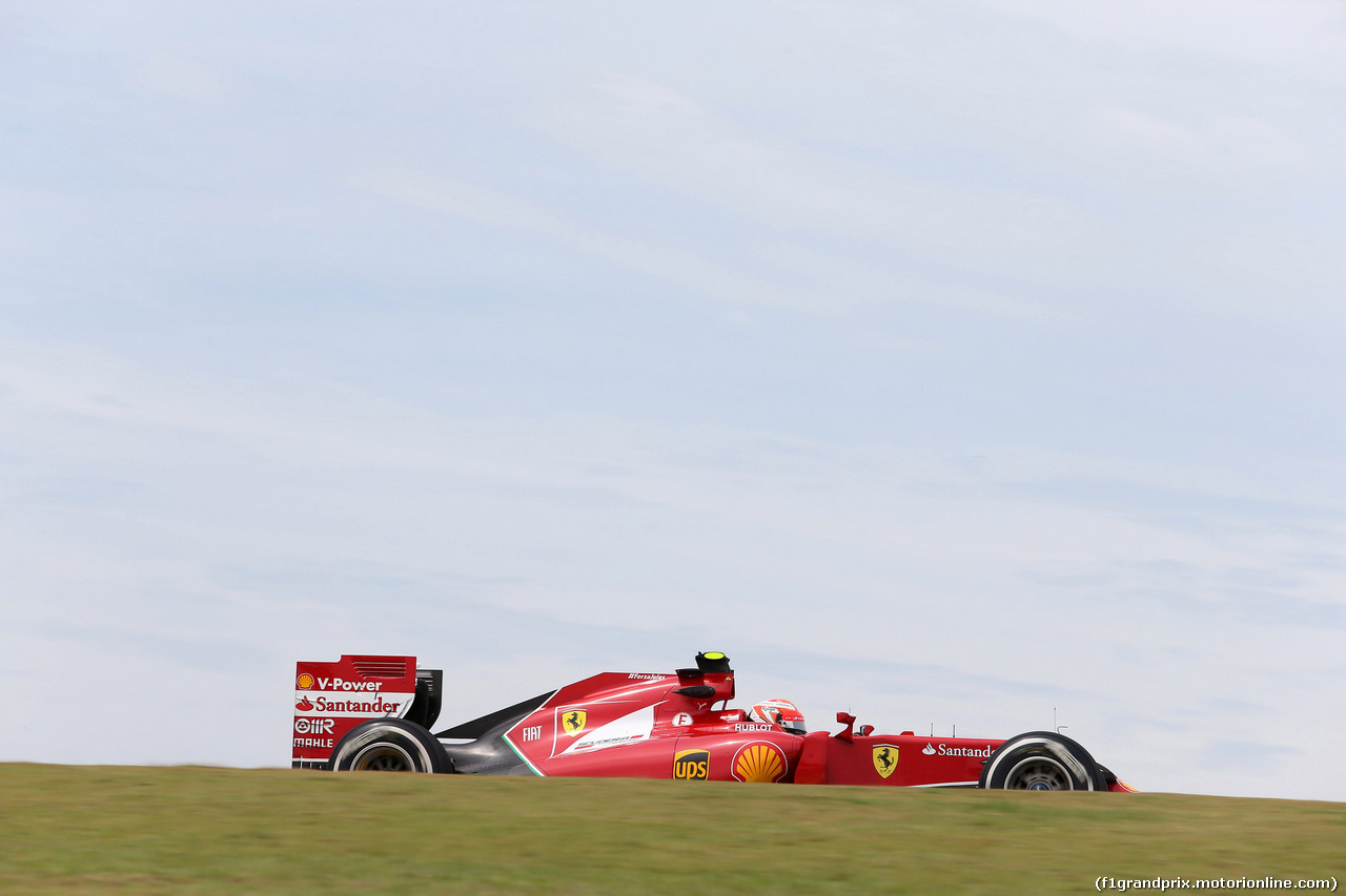 GP BRASILE, 07.11.2014 - Prove Libere 1, Kimi Raikkonen (FIN) Ferrari F14-T