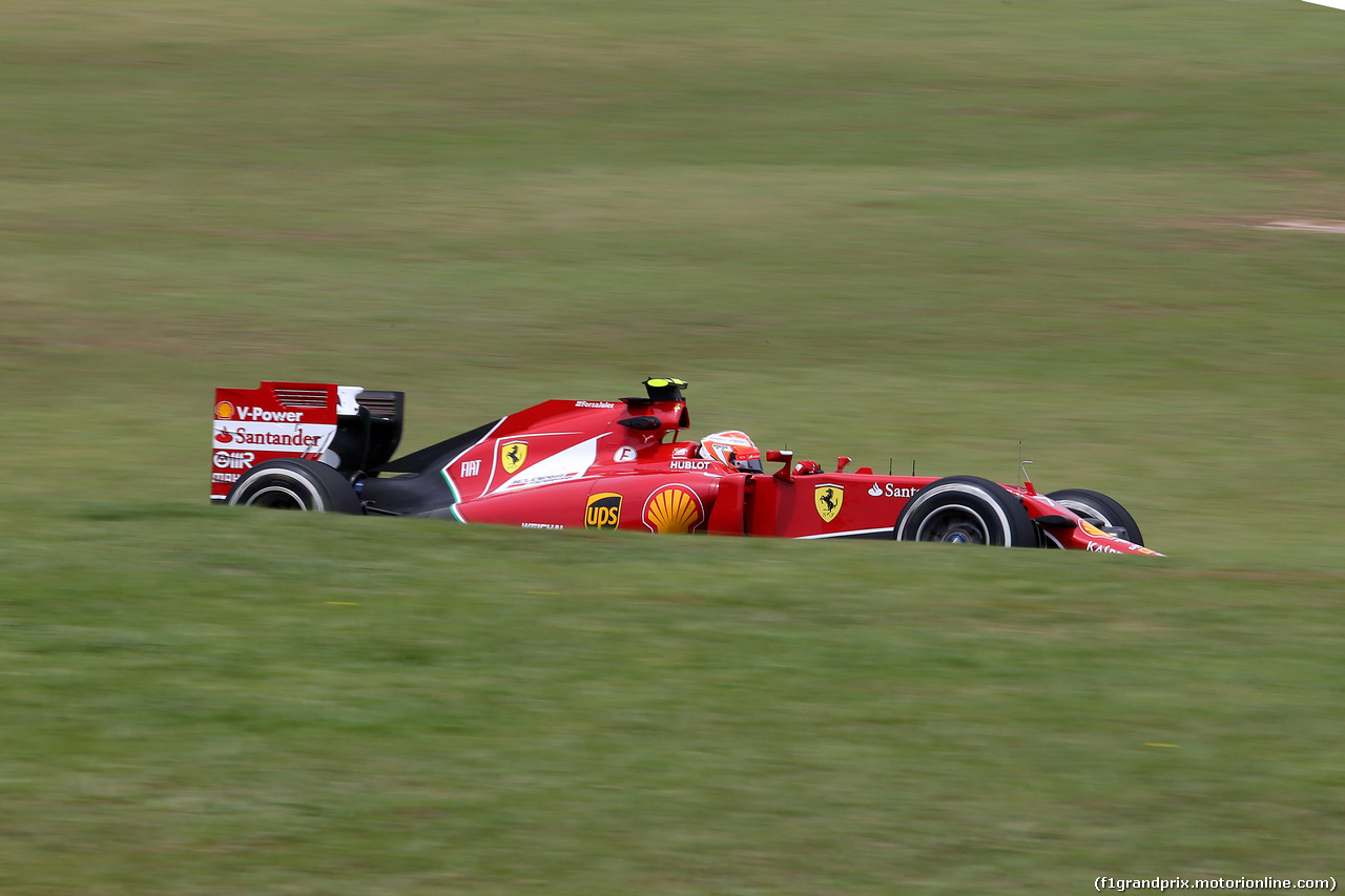 GP BRASILE, 07.11.2014 - Prove Libere 1, Kimi Raikkonen (FIN) Ferrari F14-T