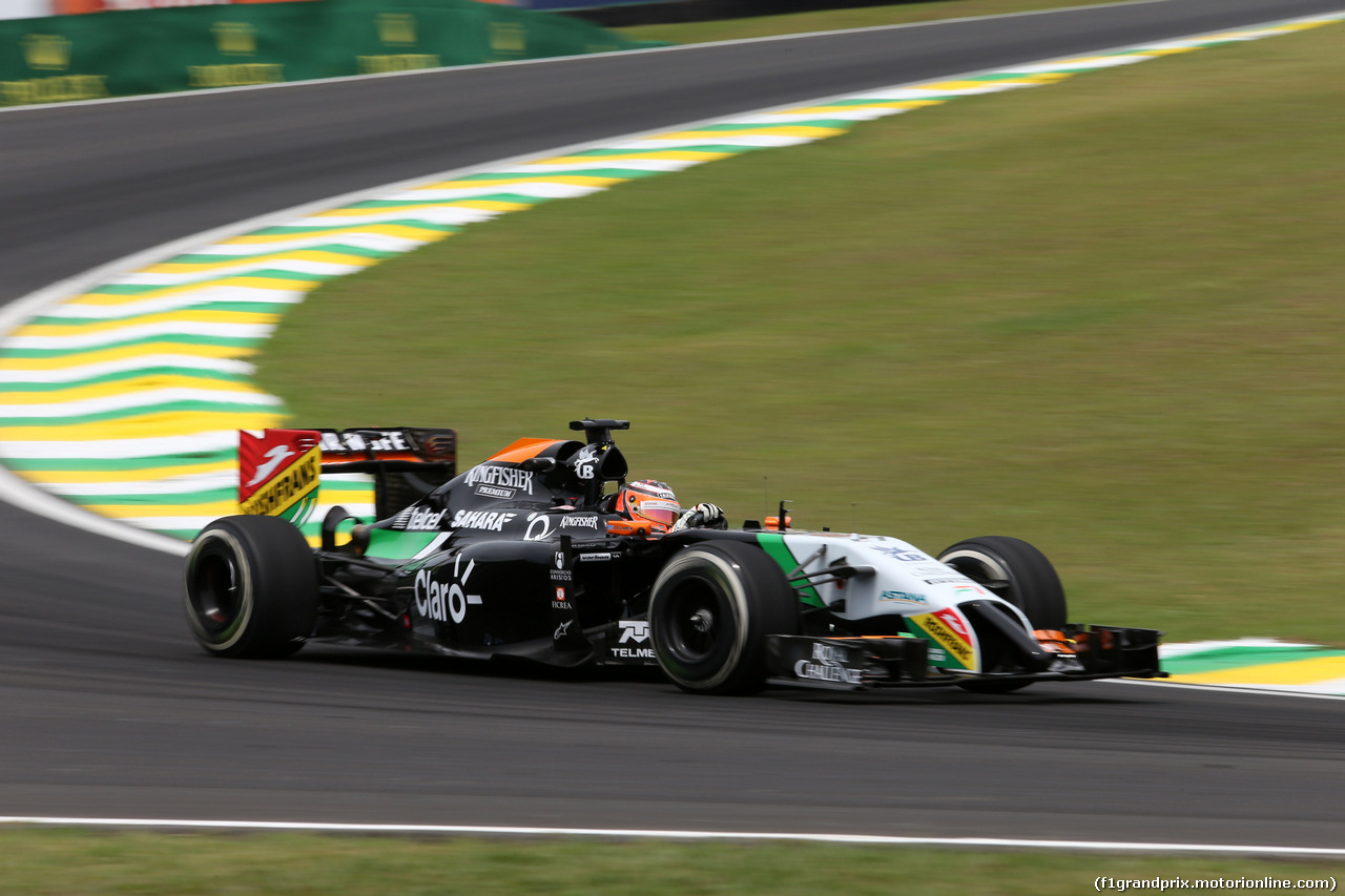 GP BRASILE, 07.11.2014 - Prove Libere 1, Nico Hulkenberg (GER) Sahara Force India F1 VJM07