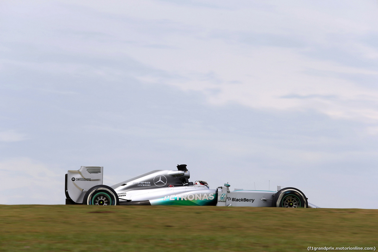 GP BRASILE, 07.11.2014 - Prove Libere 1, Lewis Hamilton (GBR) Mercedes AMG F1 W05