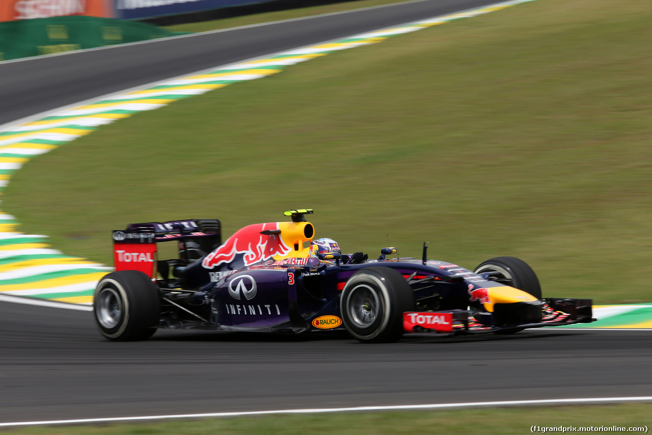GP BRASILE, 07.11.2014 - Prove Libere 1, Daniel Ricciardo (AUS) Red Bull Racing RB10