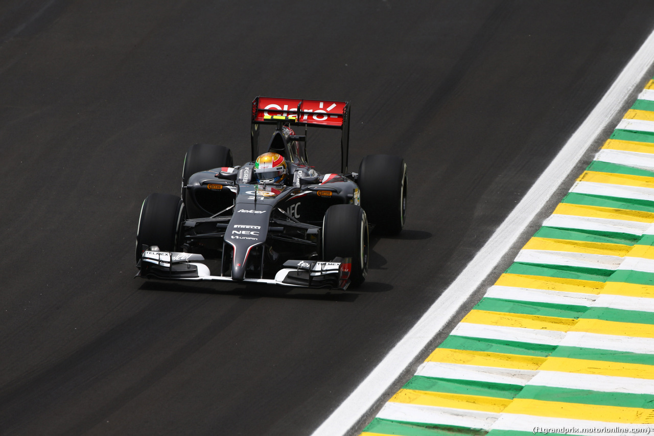 GP BRASILE, 07.11.2014 - Prove Libere 1, Esteban Gutierrez (MEX), Sauber F1 Team C33