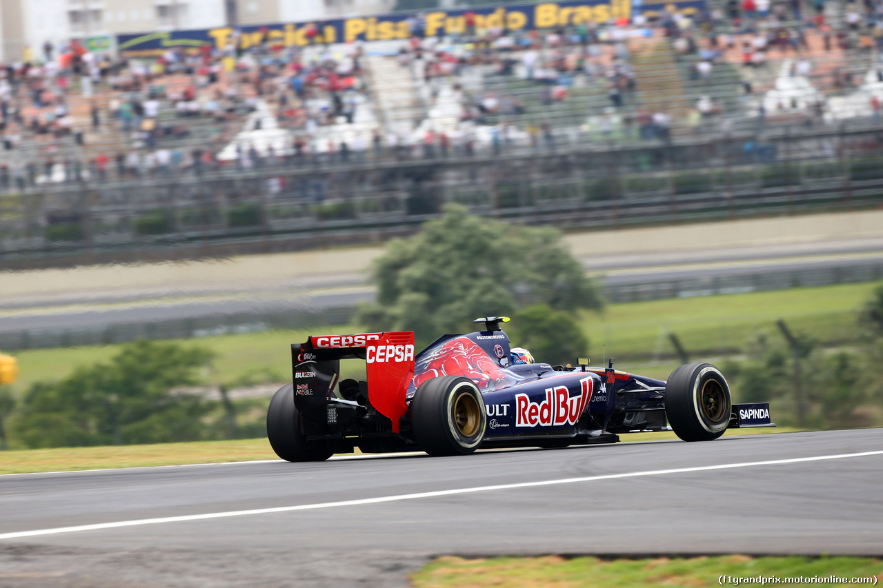 GP BRASILE, 07.11.2014 - Prove Libere 1, Daniil Kvyat (RUS) Scuderia Toro Rosso STR9