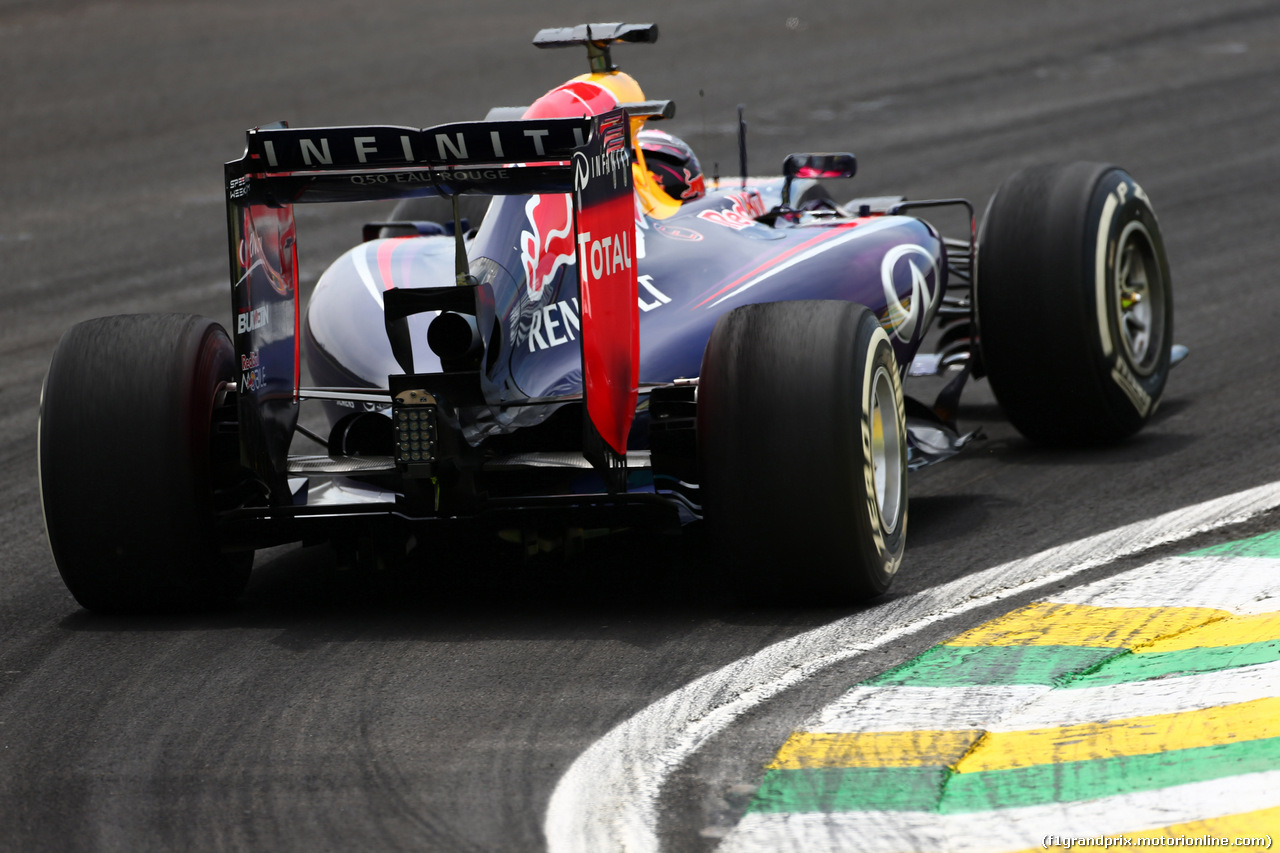 GP BRASILE, 07.11.2014 - Prove Libere 1, Sebastian Vettel (GER) Red Bull Racing RB10