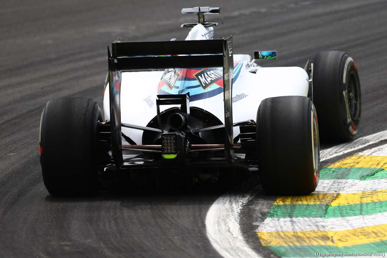 GP BRASILE, 07.11.2014 - Prove Libere 1, Felipe Massa (BRA) Williams F1 Team FW36