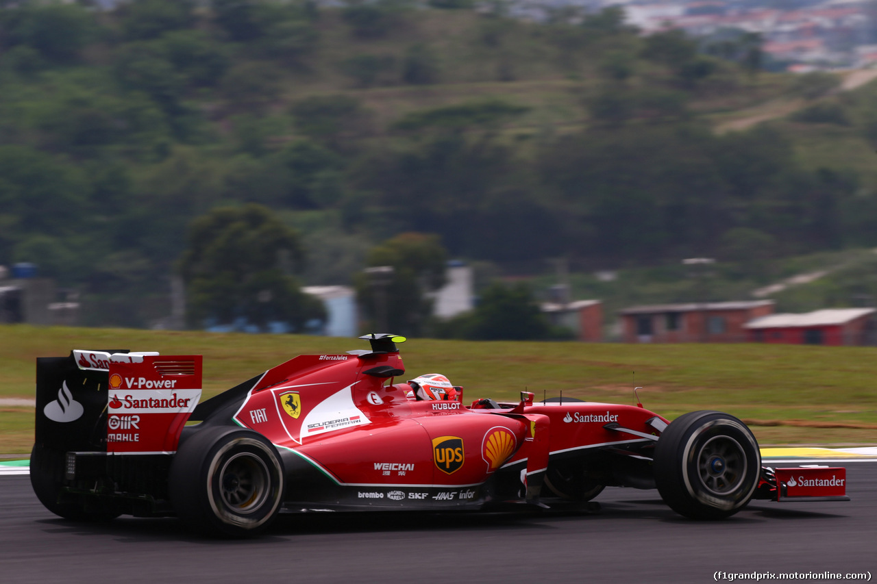 GP BRASILE, 07.11.2014 - Prove Libere 1, Kimi Raikkonen (FIN) Ferrari F14-T