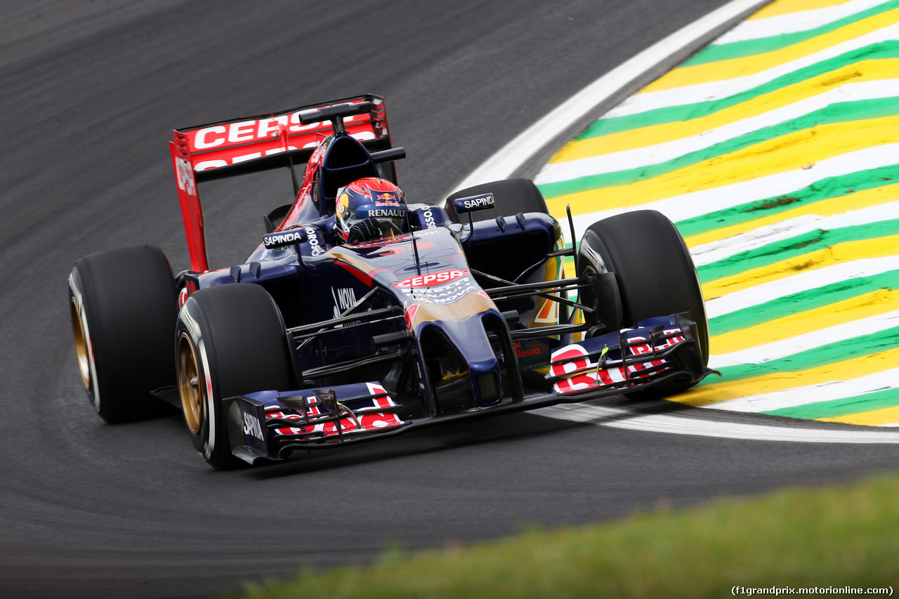 GP BRASILE, 07.11.2014 - Prove Libere 1, Max Verstappen (NED) Scuderia Toro Rosso STR9