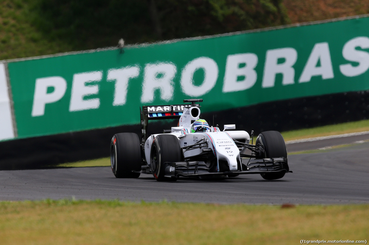 GP BRASILE, 07.11.2014 - Prove Libere 1, Felipe Massa (BRA) Williams F1 Team FW36