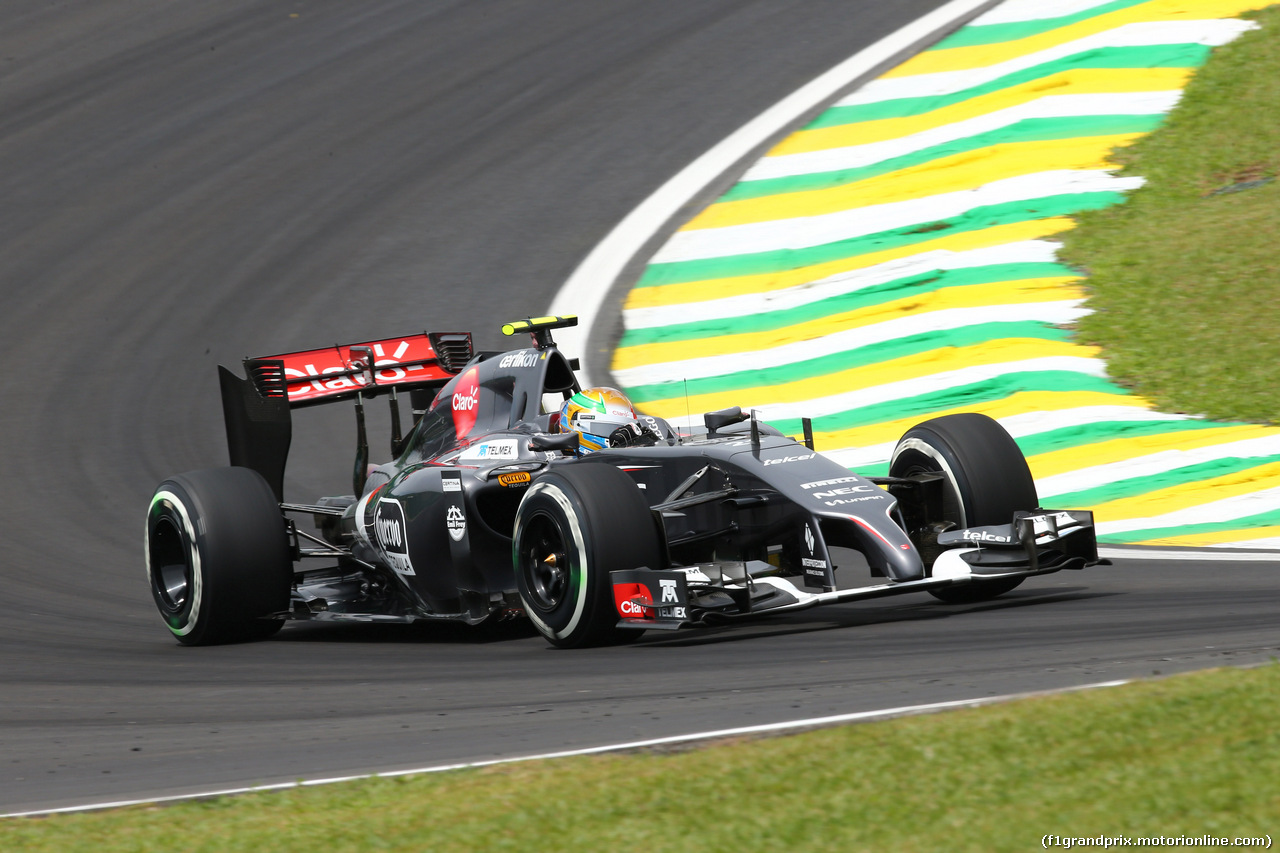 GP BRASILE, 07.11.2014 - Prove Libere 1, Esteban Gutierrez (MEX), Sauber F1 Team C33