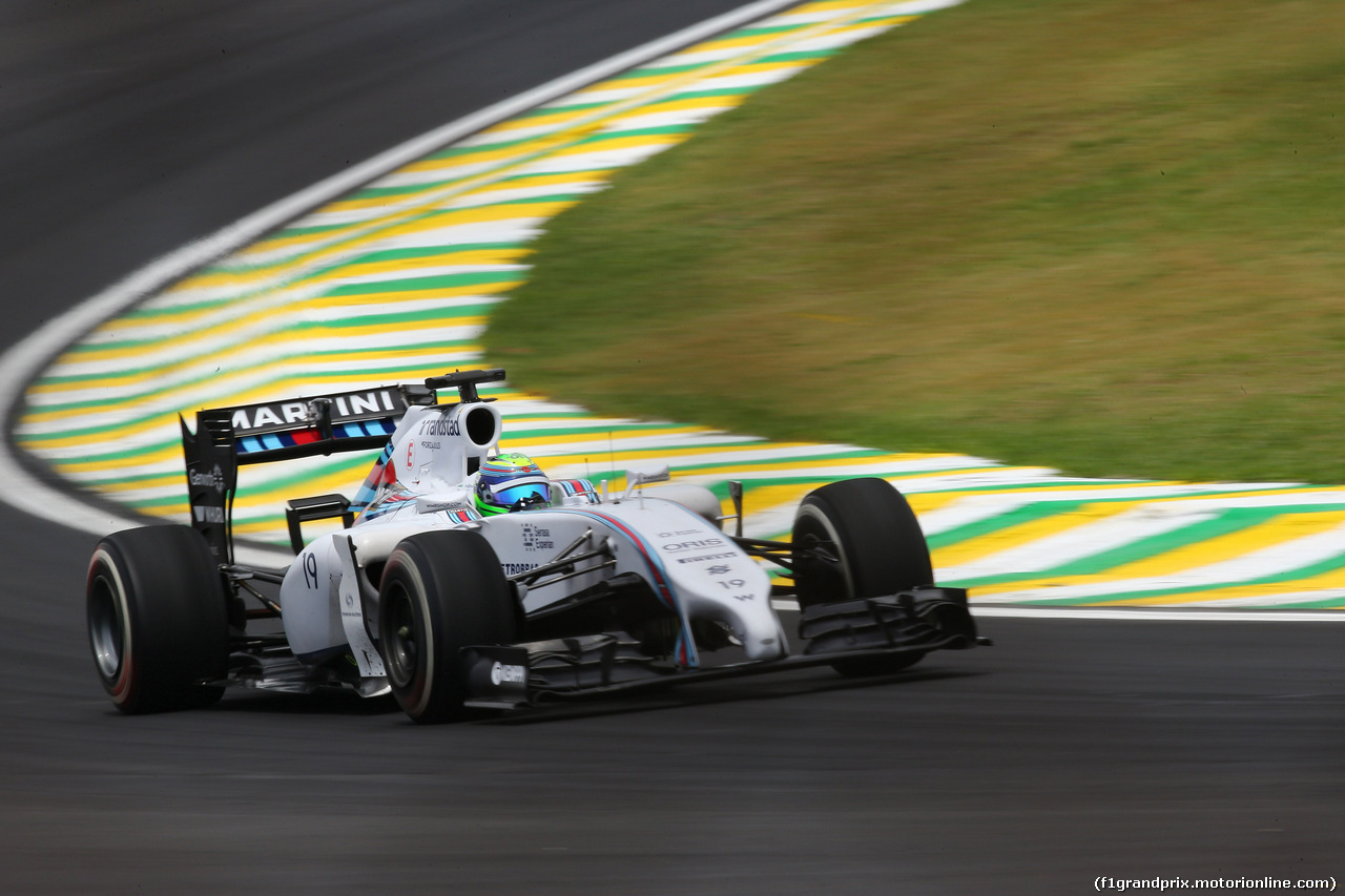 GP BRASILE, 07.11.2014 - Prove Libere 1, Felipe Massa (BRA) Williams F1 Team FW36